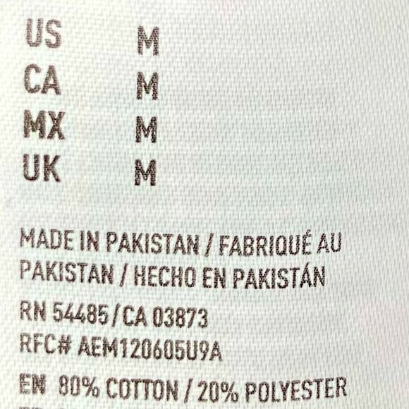 American Eagle Classic Fit Sweatshirt Hoodie in Burgundy/Cream Men’s M - Picture 7 of 8